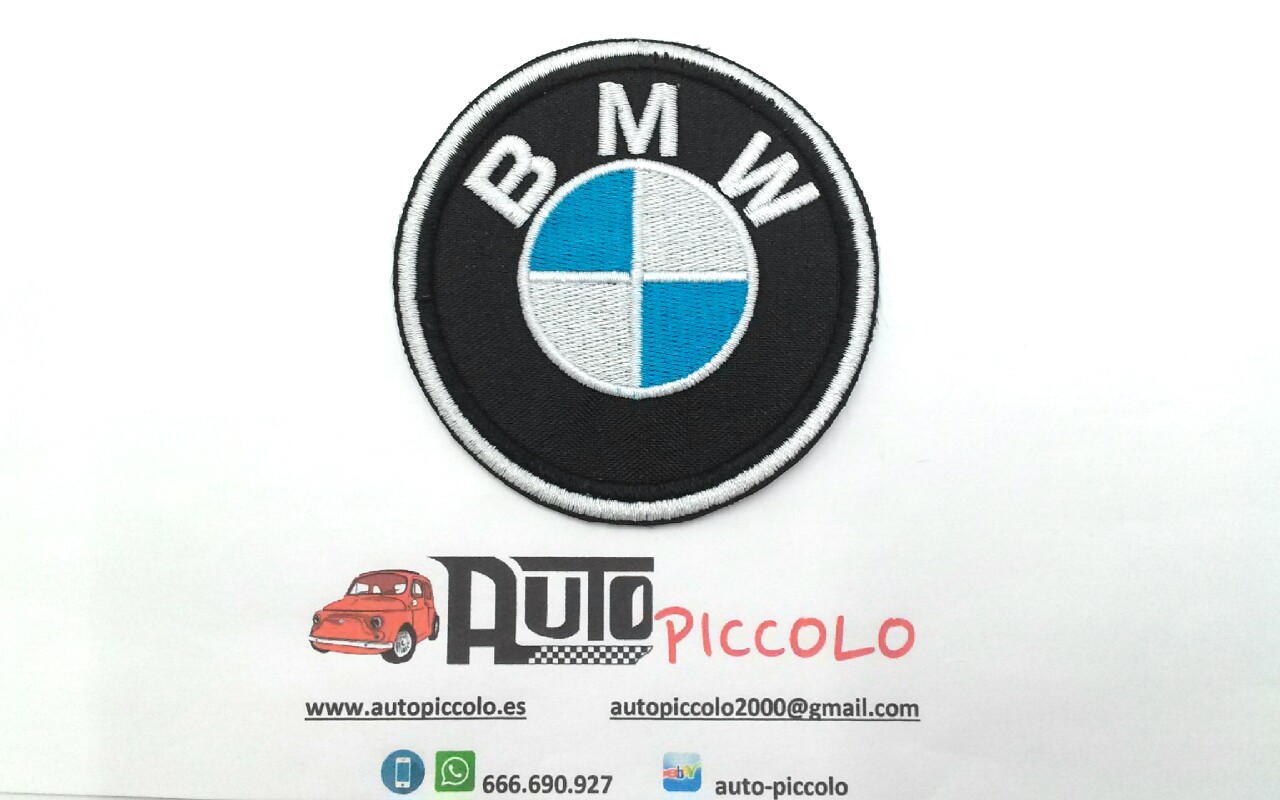 BORDADO TERMO-ADHESIVO BMW CM BLANCO ENVÍO GRATUITO – Autopiccolo