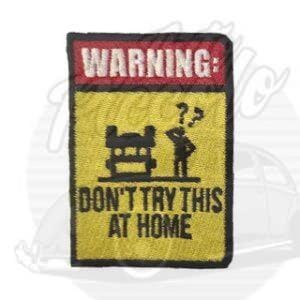 PARCHE BORDADO TERMO-ADHESIVO WARNING