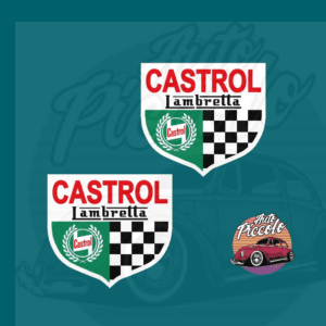 PEGATINA CASTROL LAMBRETA VINTAGE MOD. 16