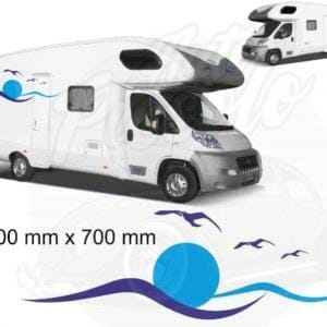 PEGATINA CAMPER CARAVANA AUTOCARAVANA MOD. 1