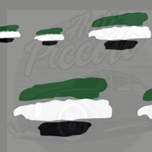 PEGATINA KIT BANDERA MOD. EXTREMADURA RASGADA