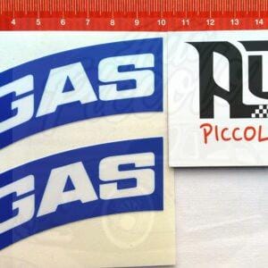 PEGATINA VINILO STICKER  GAS BLUE JEANS PACK 2 UNIDADES