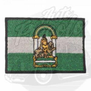 PARCHE BORDADO TERMO-ADHESIVO BANDERA ANDALUCÍA