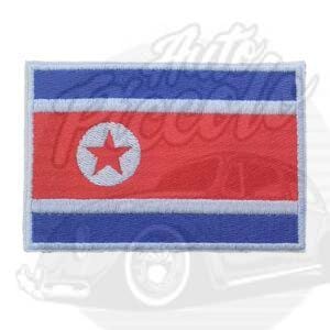 PARCHE BORDADO TERMO-ADHESIVO BANDERA COREA DEL NORTE