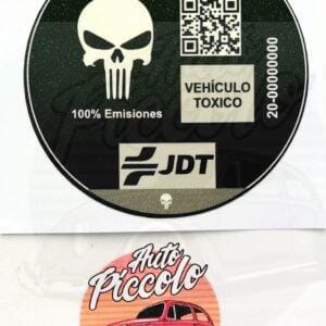 PEGATINA VEHÍCULO TÓXICO MOD. CASTIGADOR / THE PUNISHER