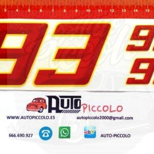 PEGATINA MARC MARQUEZ 93 MOD. 10. PACK 3 UN .