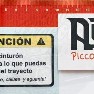 PEGATINA ATENCIÓN PONTE EL CINTURÓN