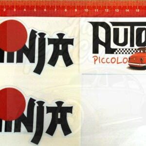PEGATINA NINJA MOD. 3 PACK 2 UN
