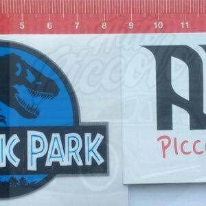 PEGATINA JURASSIC PARK AZUL