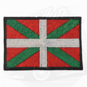 PARCHE BORDADO TERMO-ADHESIVO BANDERA PAÍS VASCO