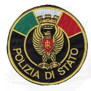 PARCHE BORDADO TERMO-ADHEDIVO POLIZIA DI STATO ITALIANA