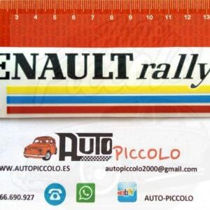 PEGATINA RENAULT RALLYES MOD. 4