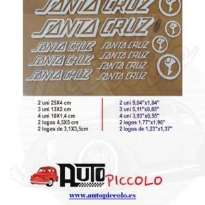 PEGATINA BICI SANTA CRUZ MOD. 2 PACK