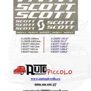 PEGATINA BICI SCOTT PACK VARIADO