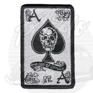 PARCHE TERMO-ADHESIVO CARTA AS DE PICAS CALAVERAS