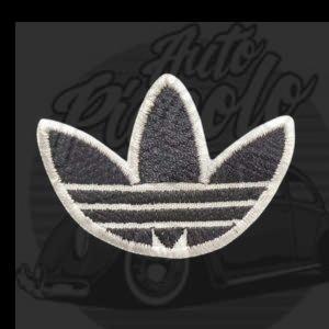 PARCHE BORDADO TERMO-ADHESIVO ADIDAS M-3 Negro