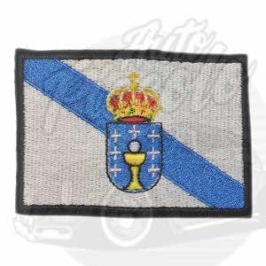 PARCHE BORDADO TERMO-ADHESIVO BANDERA GALICIA