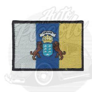 PARCHE BORDADO TERMO-ADHESIVO BANDERA ISLAS CANARIAS
