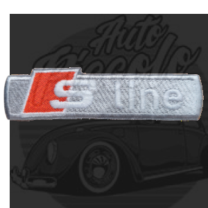 PARCHE BORDADO TERMO-ADHESIVO AUDI S LINE MA-453