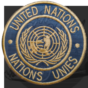 PARCHE BORDADO TERMO-ADHESIVO NACIONES UNIDAS