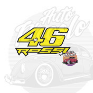 PEGATINA VINILO STICKER VALENTINO ROSSI  VR MOD. 16