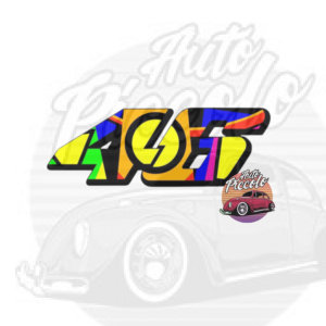 PEGATINA VINILO STICKER VALENTINO ROSSI VR MOD. 17