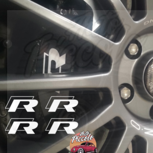 JUEGO x 4 u. PEGATINA VW VOLKSWAGEN R PARA PINZA DE FRENO MOD. 4