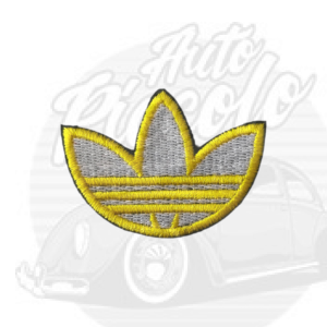 PARCHE BORDADO TERMO-ADHESIVO ADIDAS M-3 AMARILLO